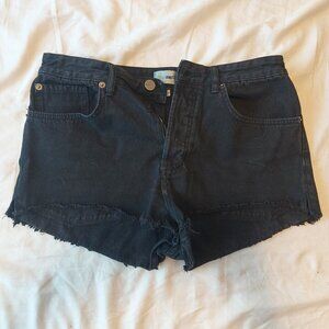 Amuse Society Black Denim Shorts Size 28